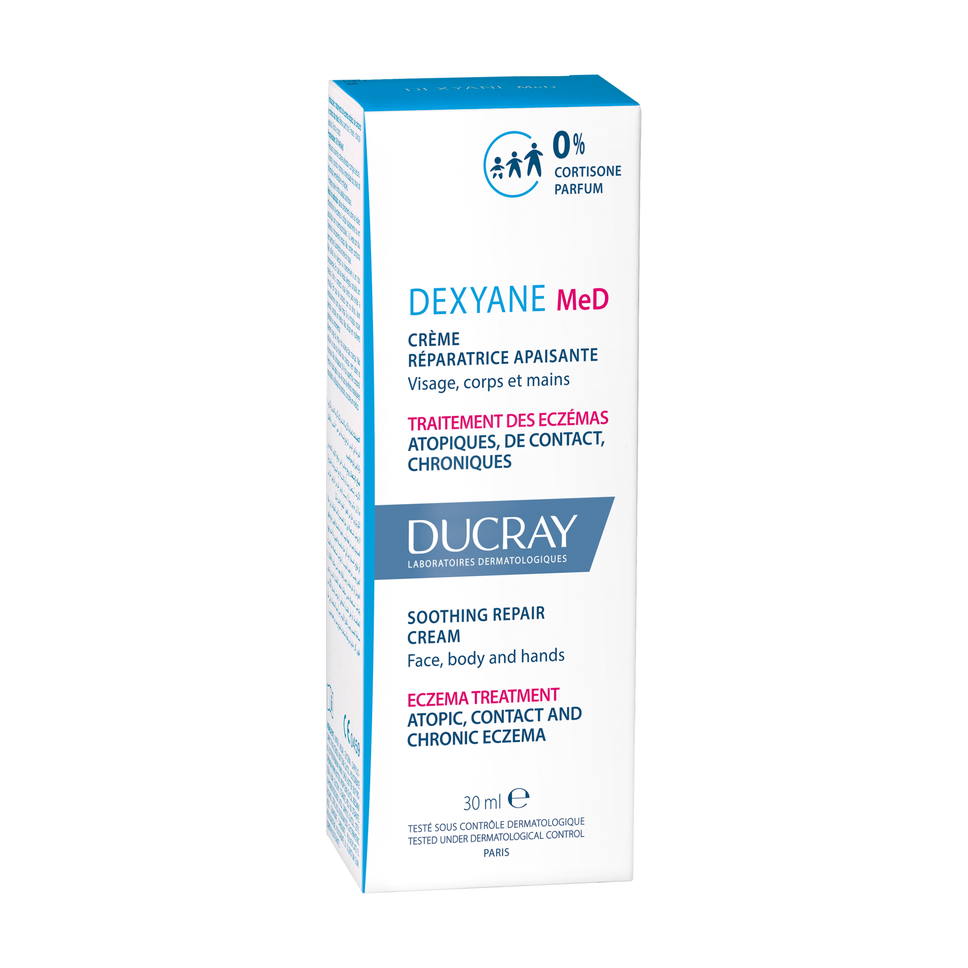 Ducray DEXYANE MeD pomirjajoča obnovitvena krema, 30 ml