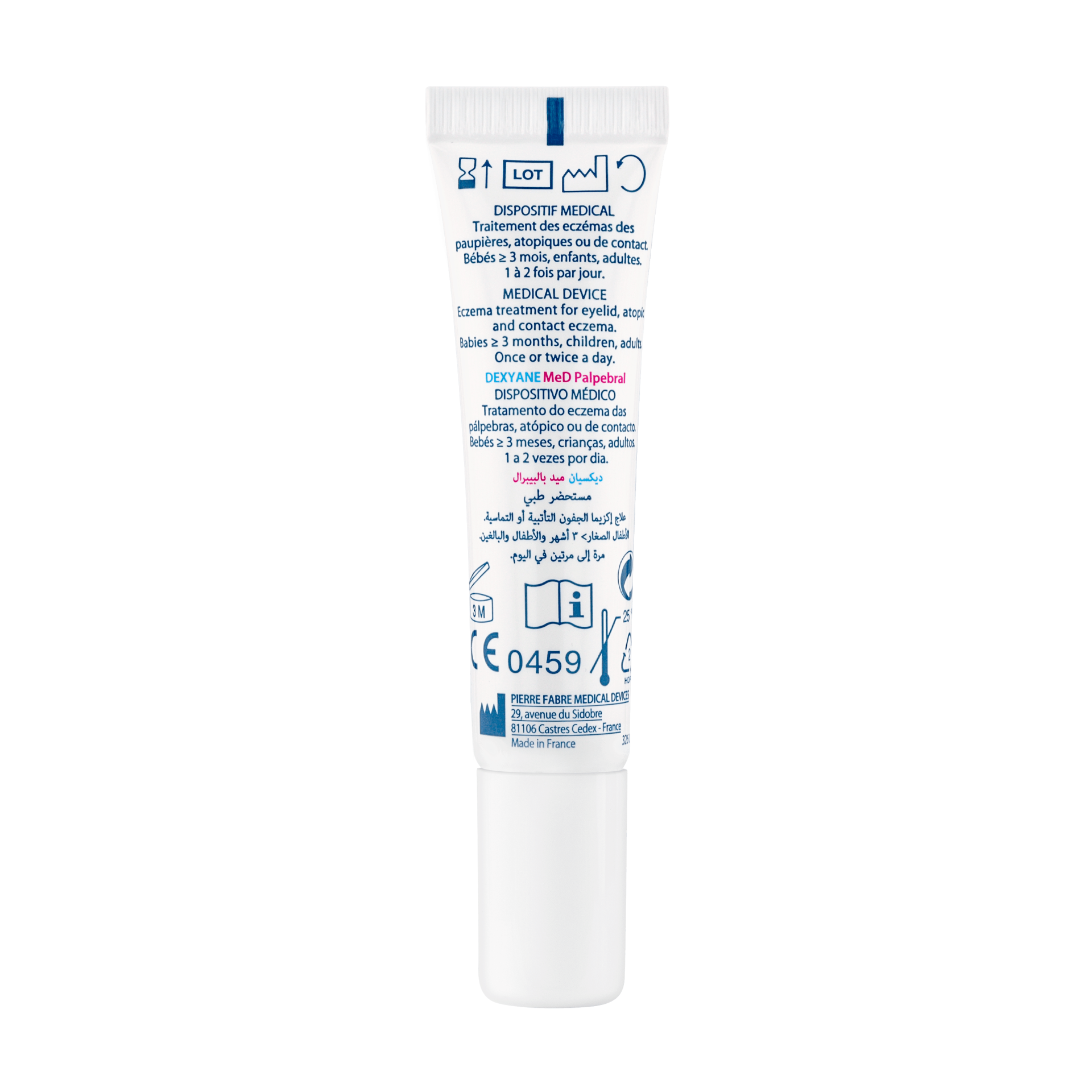 Ducray DEXYANE MeD Palpebral krema za očesni ekcem, 15 ml