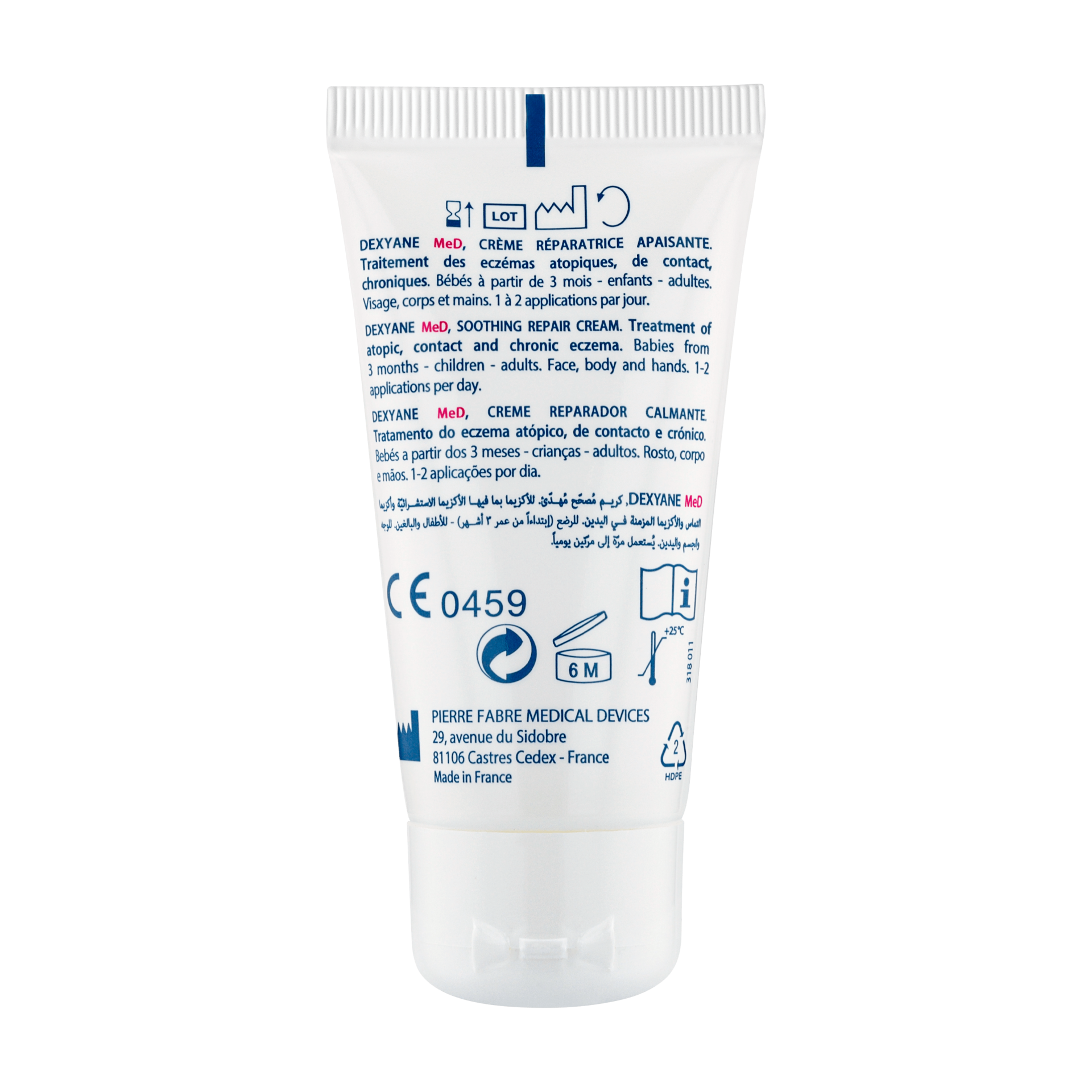 Ducray DEXYANE MeD pomirjajoča obnovitvena krema, 30 ml