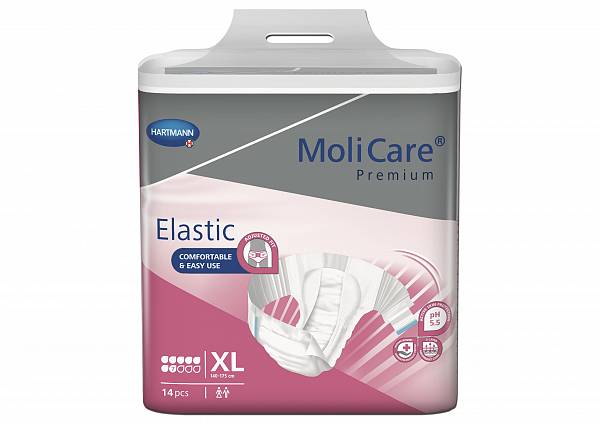 MoliCare Premium Elastic predloge 7 kapljic – velikost Extra Large, 14 hlačnih predlog