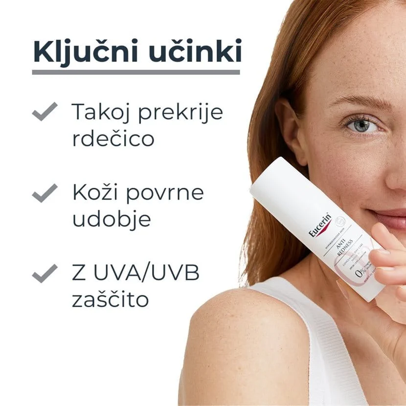 Eucerin AntiRedness prekrivna krema proti rdečici ZF30, 50 ml