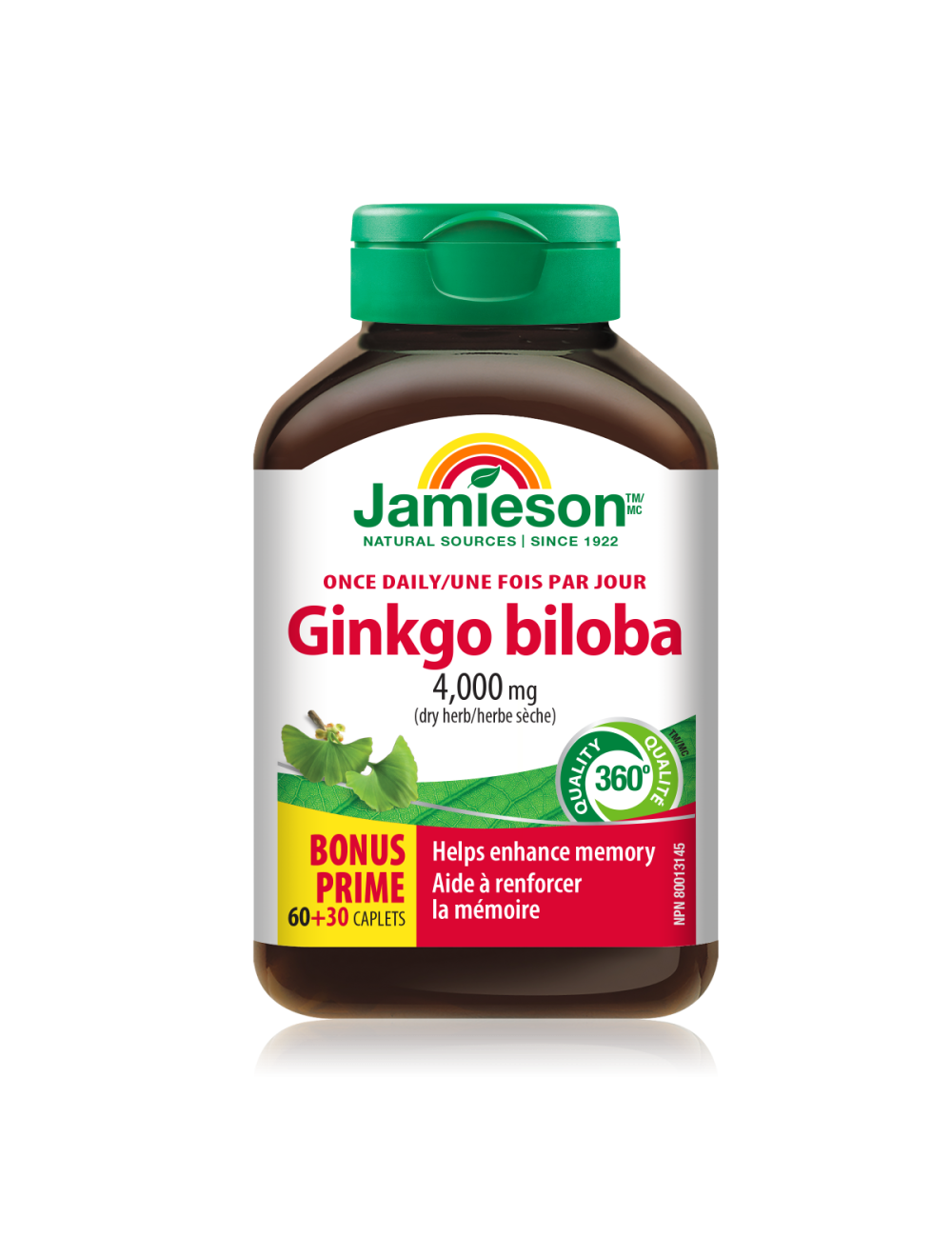 Jamieson Ginkgo Biloba 4000 mg tablete, 90 tablet