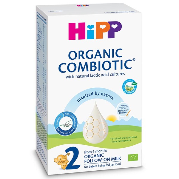HiPP 2 Organic Combiotic nadaljevalno mleko, 300 g