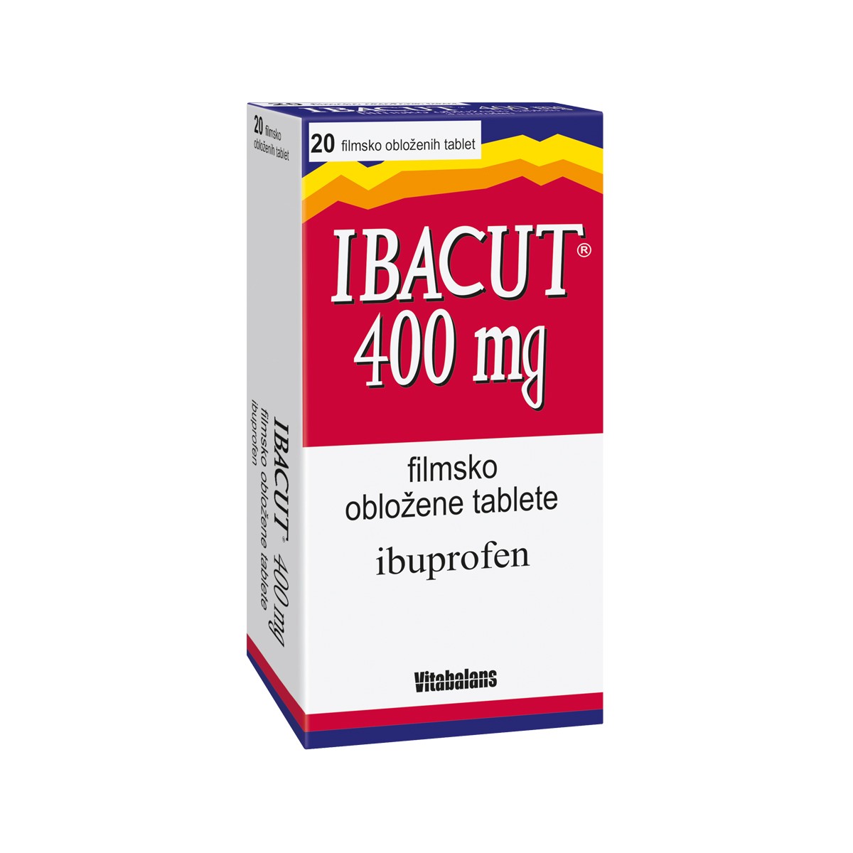 Vitabalans Ibacut 400 mg, 20 filmsko obloženih tablet