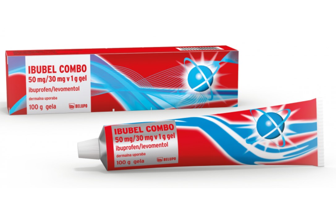 Ibubel COMBO 50 mg/30 mg v 1 g gel, 100 g