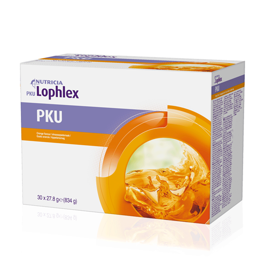 Lophlex PKU v prahu – okus pomaranča (30 vrečk po 27,8 g)