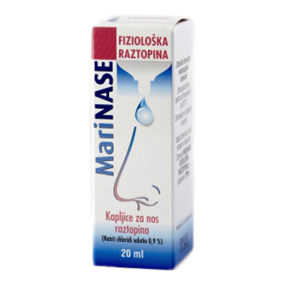 MariNASE fiziološka raztopina – kapljice za nos, 20 ml