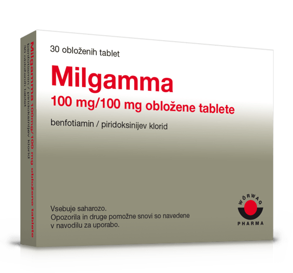 Milgamma 100 mg/100 mg obložene tablete, 60 obloženih tablet