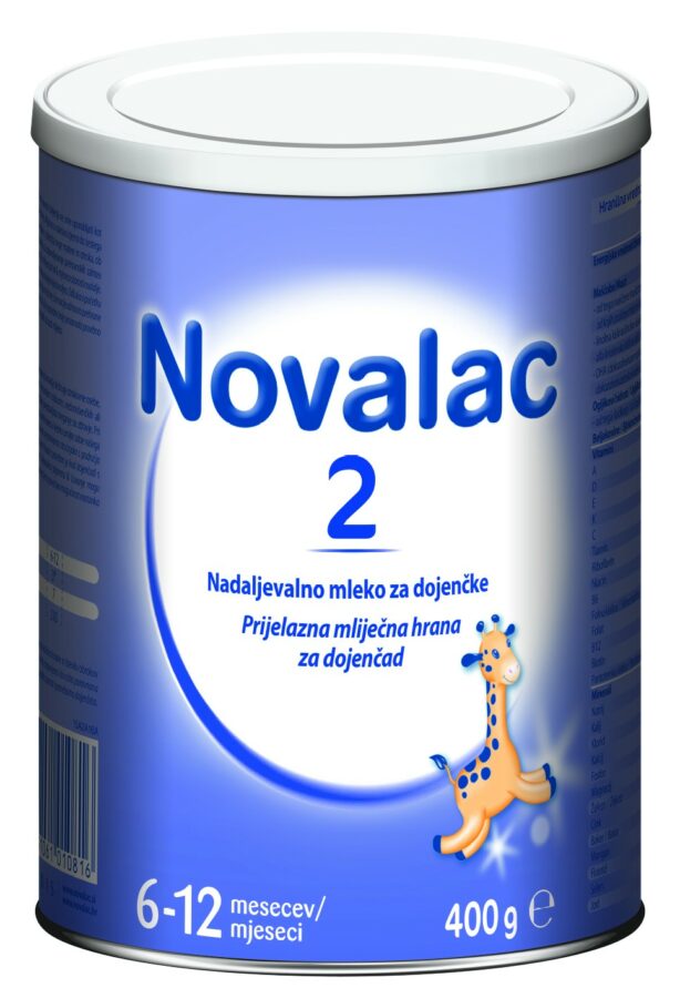 Novalac 2 nadaljevalno mleko za dojenčke (6-12 mesecev), 400 g