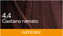 BioKap Nutricolor 4.4 barva za lase – bakreno kostanjeva, 140 ml