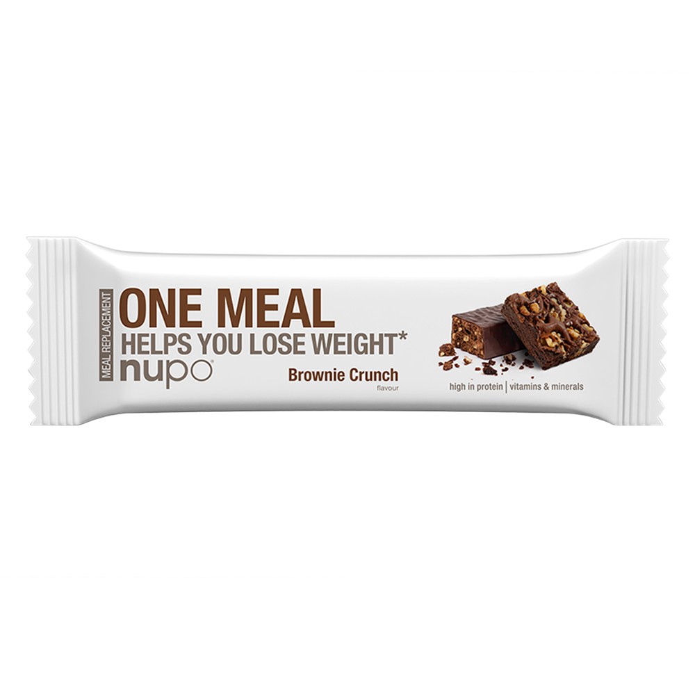Nupo One Meal ploščica za nadomestitev obroka – Brownie Crunch, 60 g