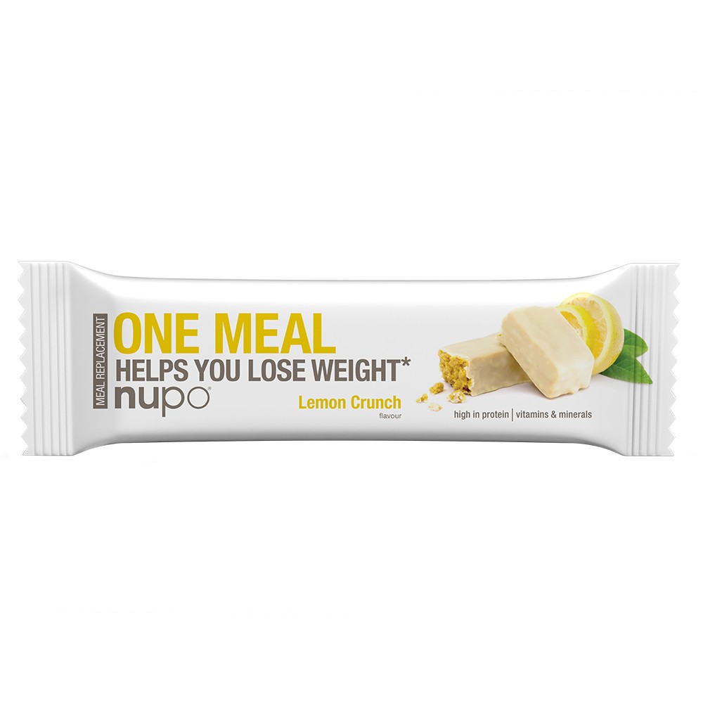 Nupo One Meal ploščica za nadomestitev obroka – Lemon Crunch, 60 g