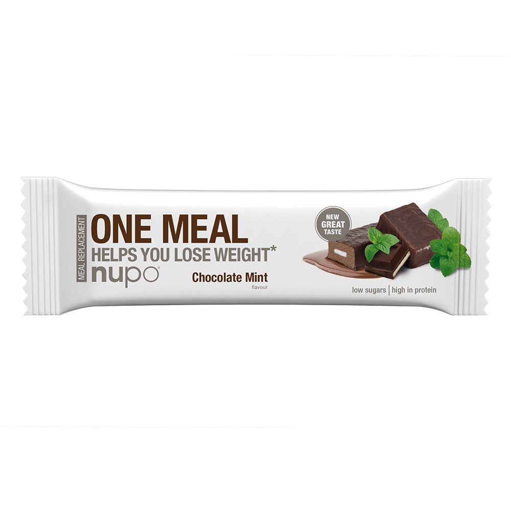 Nupo One Meal ploščica za nadomestitev obroka – Čokolada in meta, 60 g
