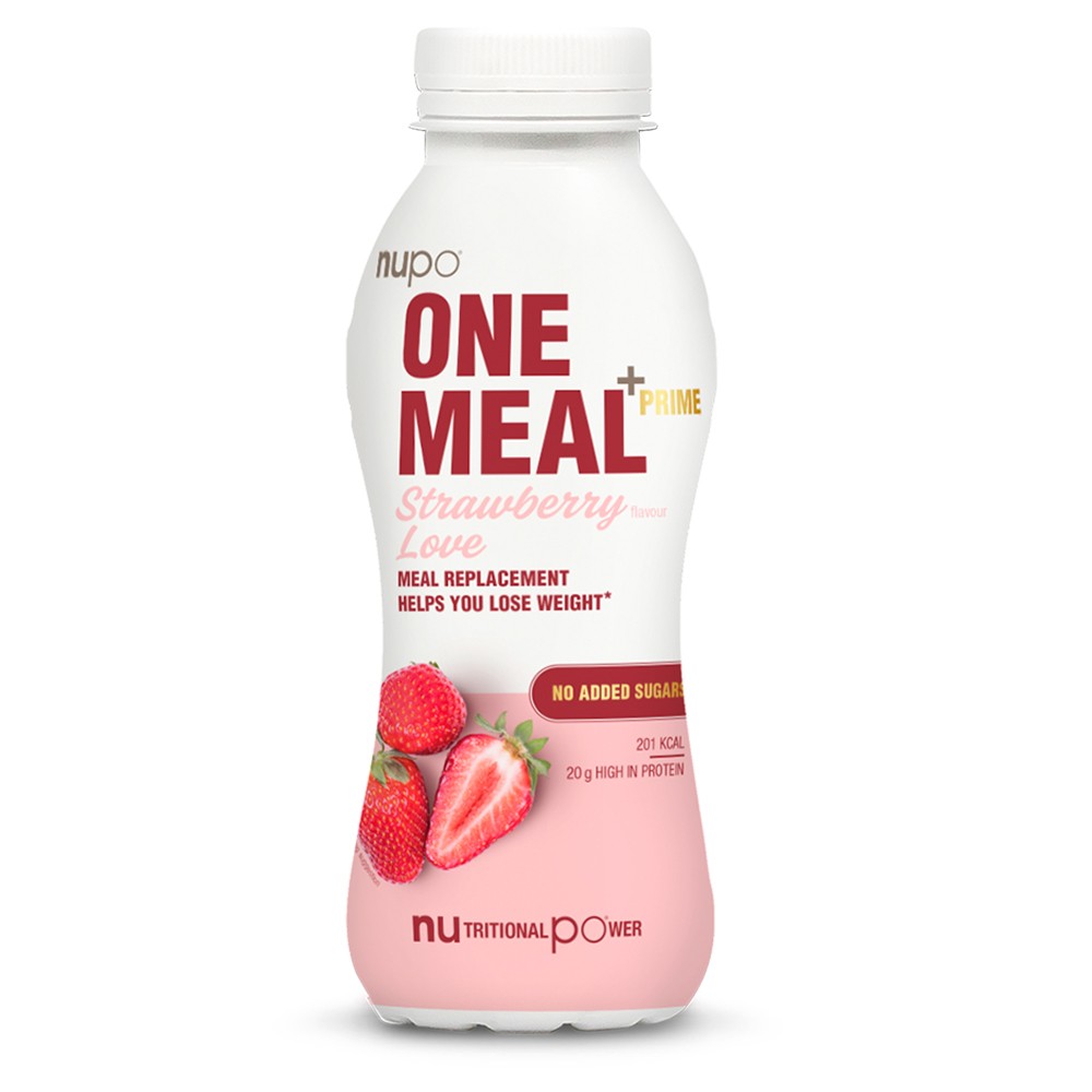 Nupo One Meal +Prime Shake, Jagoda, 330 ml