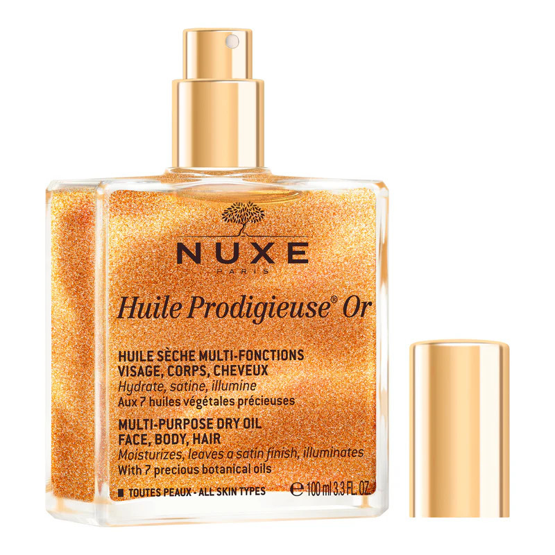 Nuxe Huile Prodigieuse Or suho olje za obraz, telo in lase z bleščicami, 100 ml