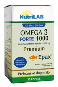 Nutrilab Omega 3 1000 Forte Premium kapsule, 30 kapsul