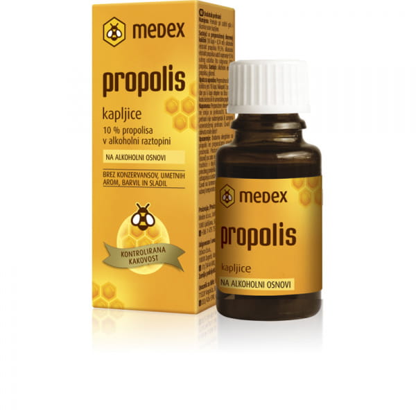 Medex Propolis kapljice na alkoholni osnovi, 15 ml