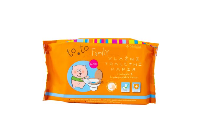 to.to vlažni toaletni papir sensitive, 60 lističev