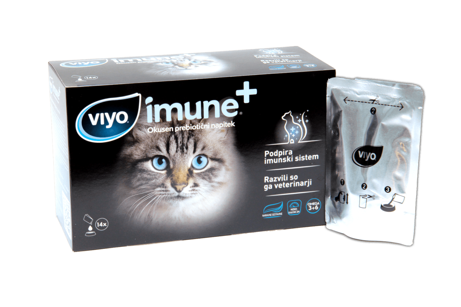 Viyo Imune+ prebiotični napitek za mačke, 14 x 30 ml