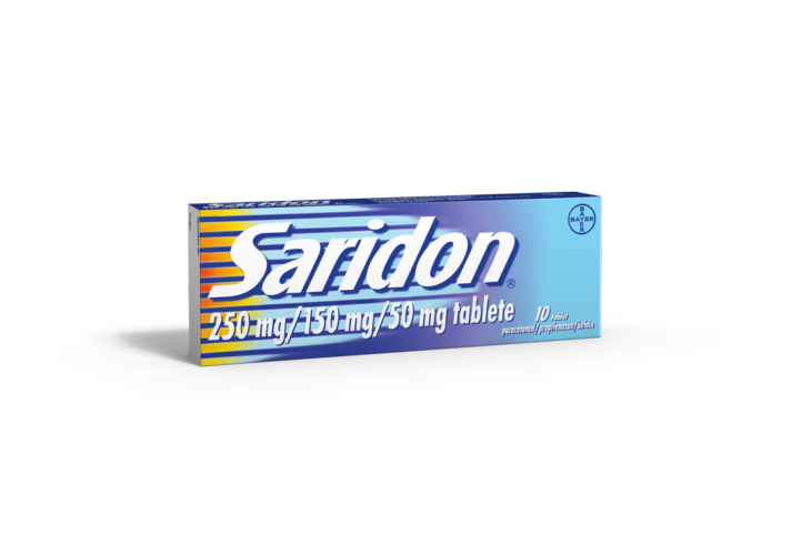 Saridon 250 mg/150 mg/50 mg tablete, 10 tablet
