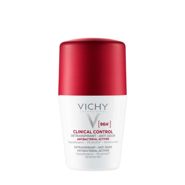 Vichy Deo Clinical Control dezodorant antitranspirant proti neprijetnemu vonju 96h roll-on, 50 ml
