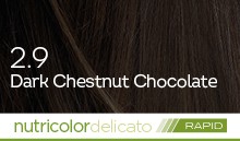 BioKap Nutricolor Delicato Rapid 2.9 barva za lase (10 minut) – temno kostanjevo čokoladna, 135 ml