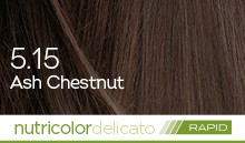 BioKap Nutricolor Delicato Rapid 5.15 barva za lase (10 minut) – pepelnato kostanjeva, 135 ml