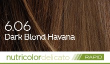 BioKap Nutricolor Delicato Rapid 6.06 barva za lase (10 minut) – temno tobak blond, 135 ml