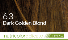 BioKap Nutricolor Delicato Rapid 6.3 barva za lase (10 minut) – temno zlato blond, 135 ml