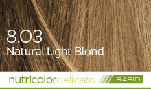 BioKap Nutricolor Delicato Rapid 8.03 barva za lase (10 minut) – naravno blond, 135 ml