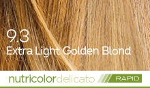 BioKap Nutricolor Delicato Rapid 9.3 barva za lase (10 minut)- zelo svetlo zlato blond, 135 ml