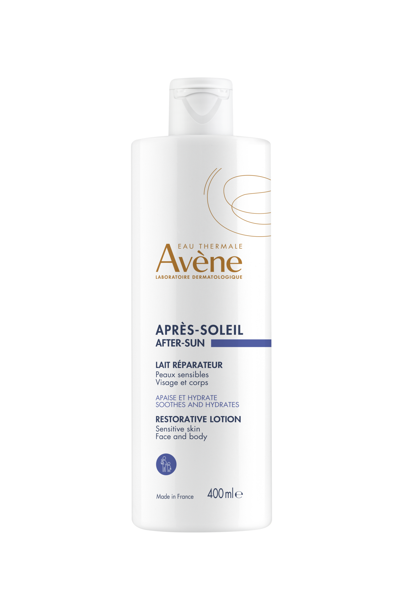 Avène obnavljajoči kremasti losjon po sončenju, 400 ml