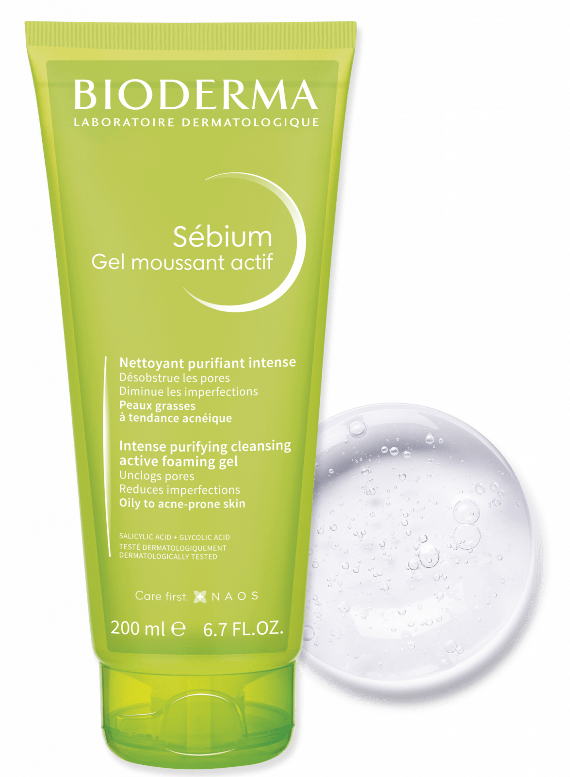 Bioderma Sebium Gel MoussantSactif Aktivni čistilni gel za umivanje kože, 200 ml