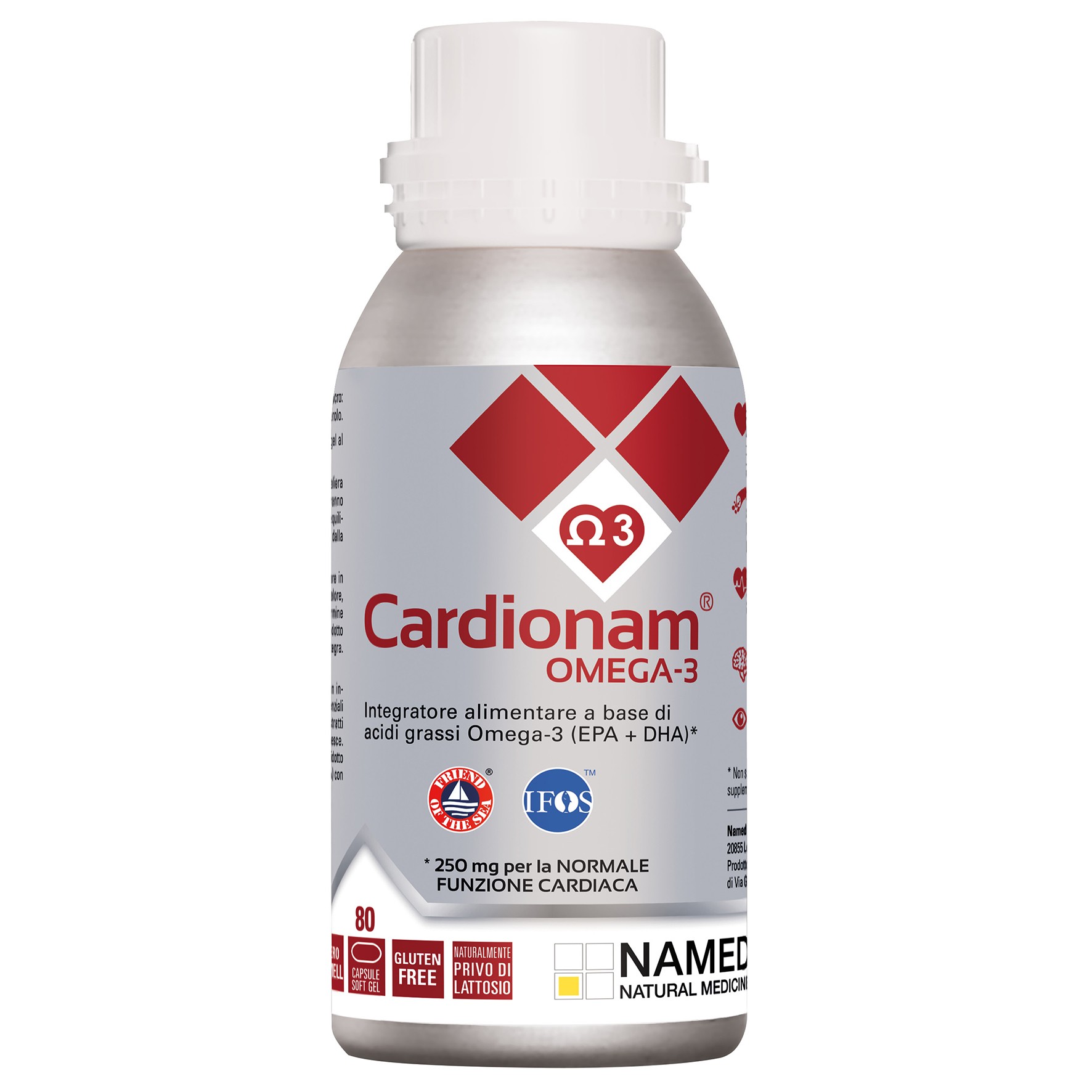 Cardionam Omega-3 mehke kapsule, 80 kapsul