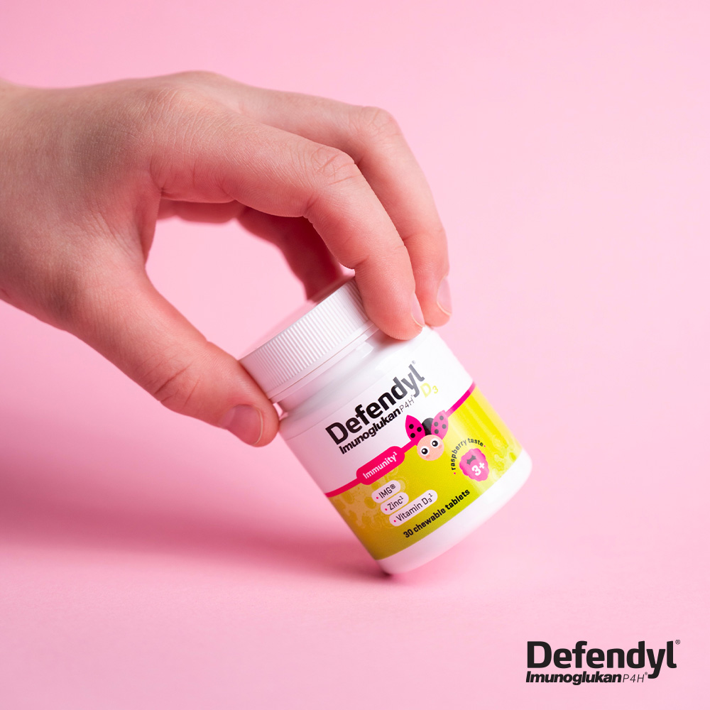 Defendyl-Imunoglukan P4H D3 žvečljive tablete, 30 tablet