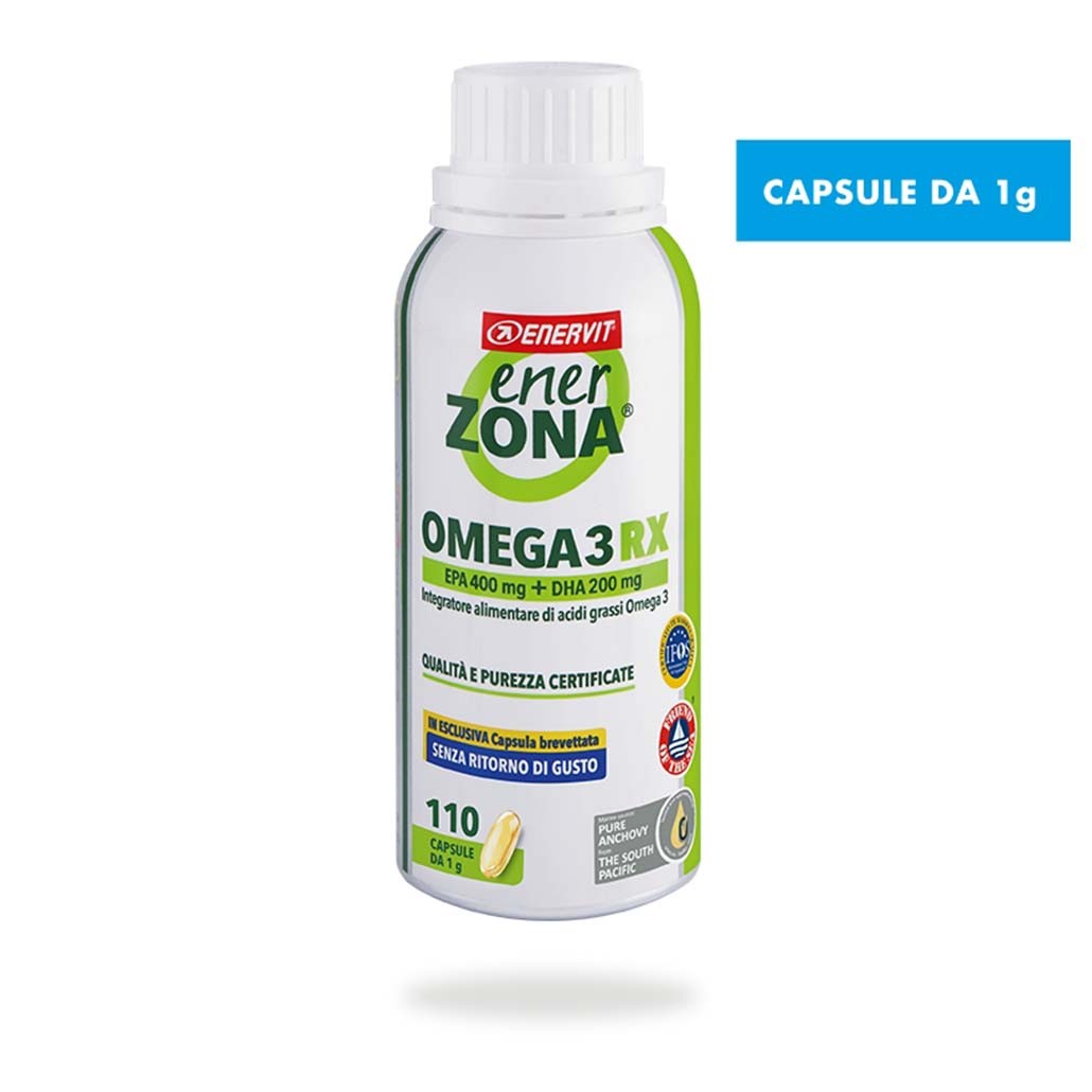 EnerZona Omega 3RX ribje olje 1 g, 110 kapsul