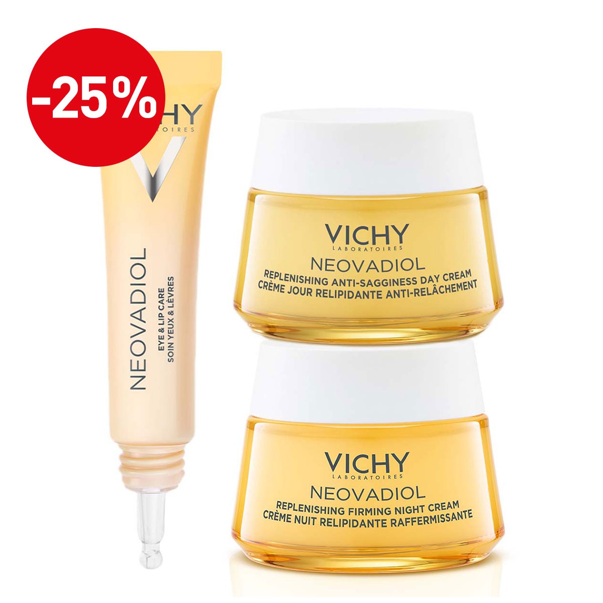 Vichy Neovadiol Protokol za čvrstost kože po menopavzi, 2 x 50 ml + 15 ml