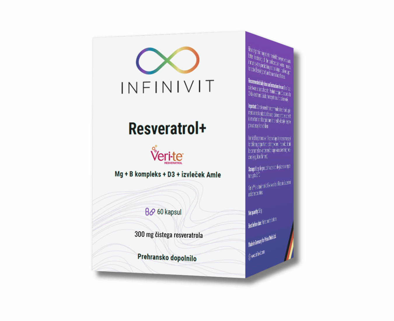 Infinivit Resveratrol+ kapsule, 60 kapsul