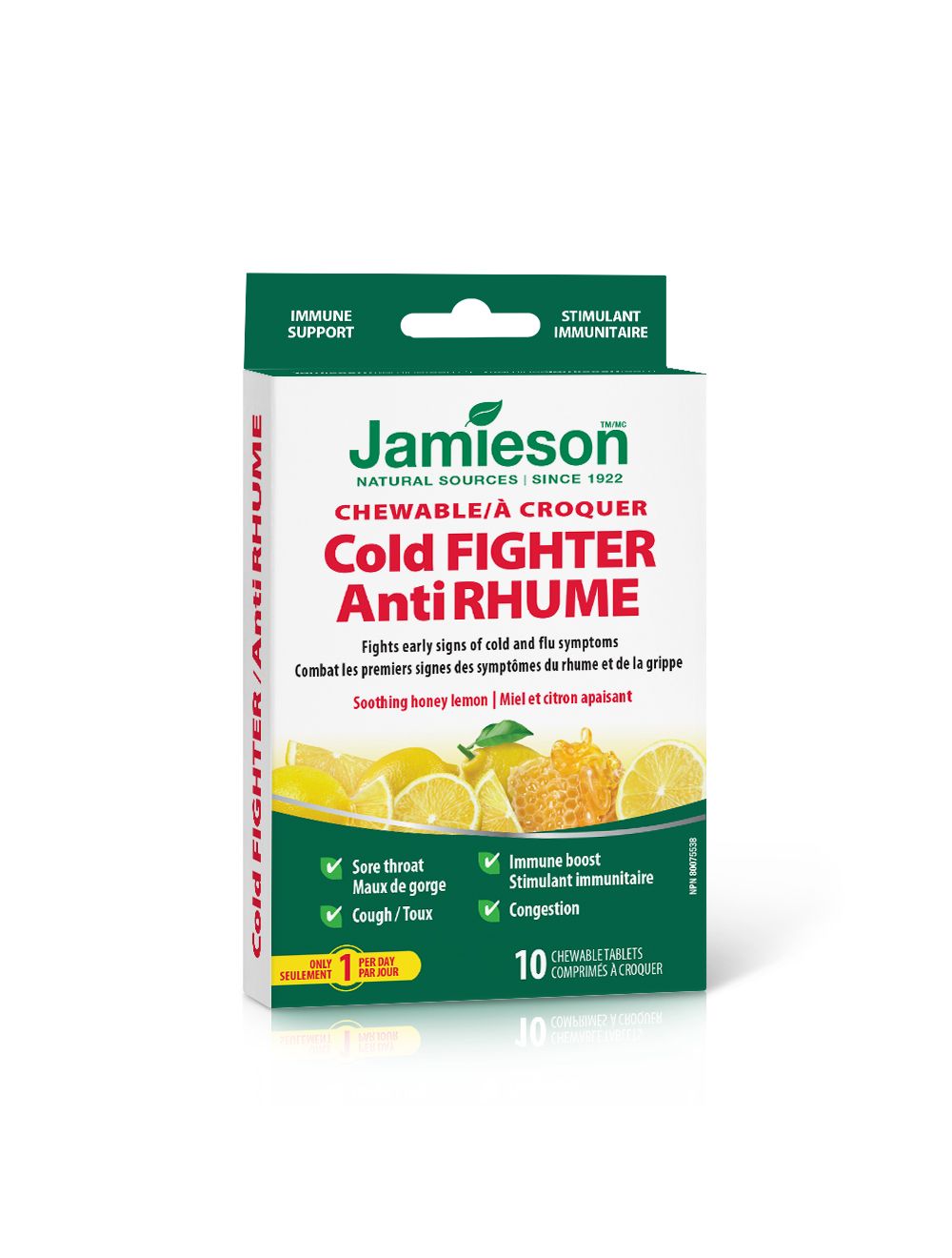 Jamieson Cold Fighter žvečljive tablete, 10 tablet