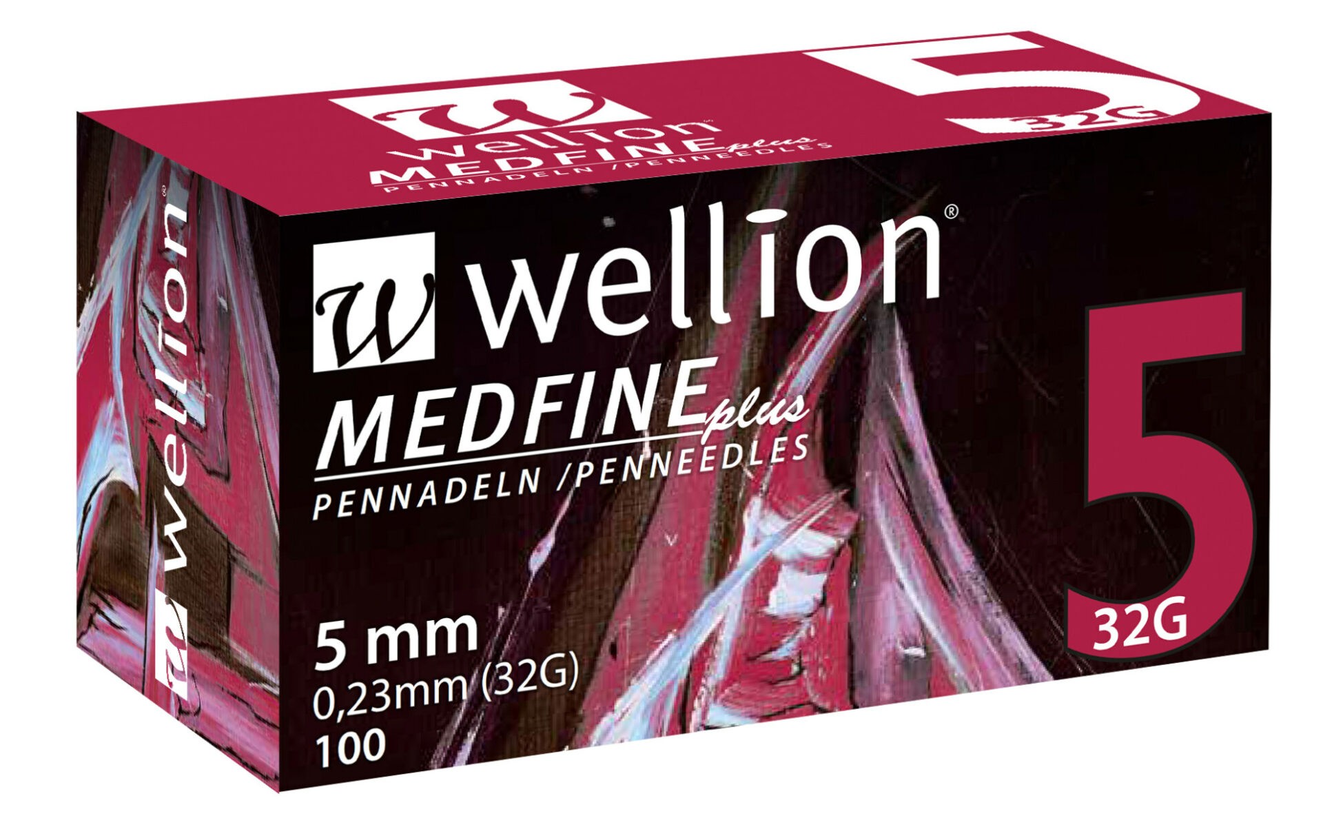 Wellion MEDFINE PLUS igle 32G 5 mm, 100 igel za inzulinska peresa