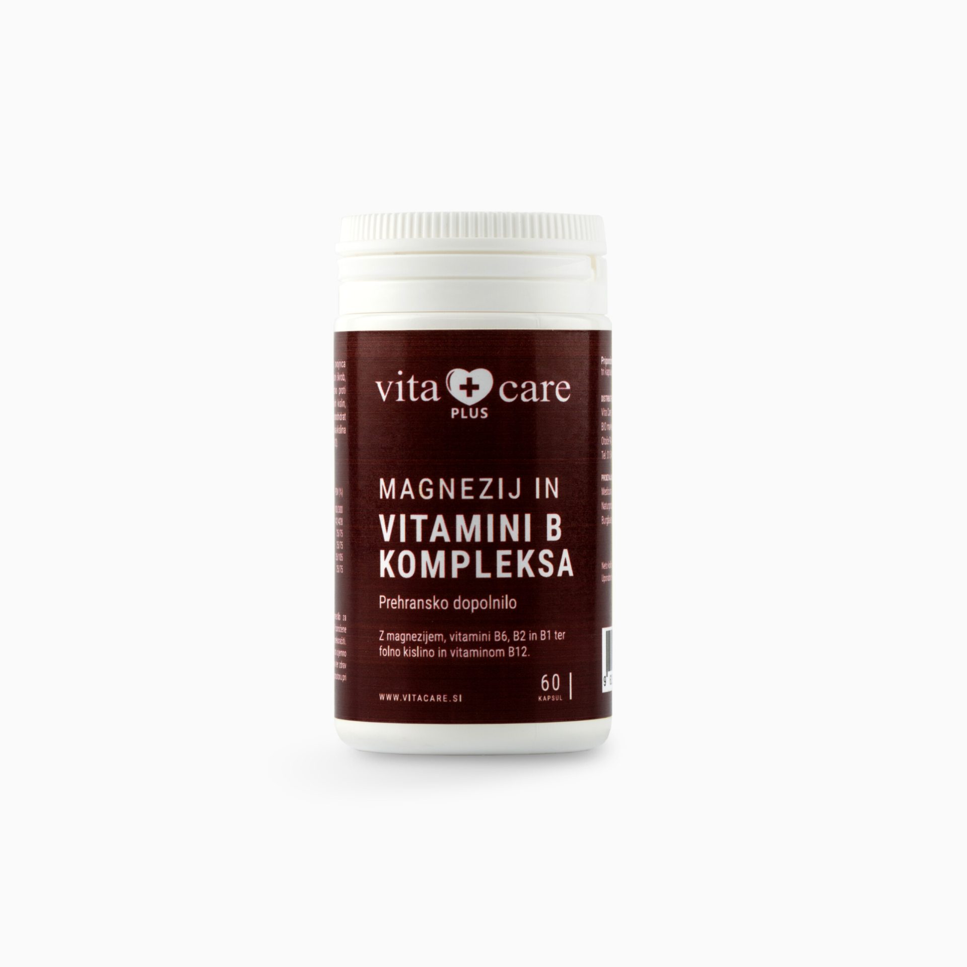 Vita Care Plus Magnezij in vitamini B kompleksa, 60 kapsul