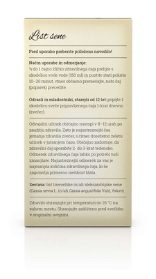 Mariplant List sene zdravilni čaj, 50 g
