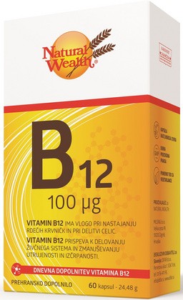 Natural Wealth Vitamin B12 100 µg kapsule, 60 kapsul