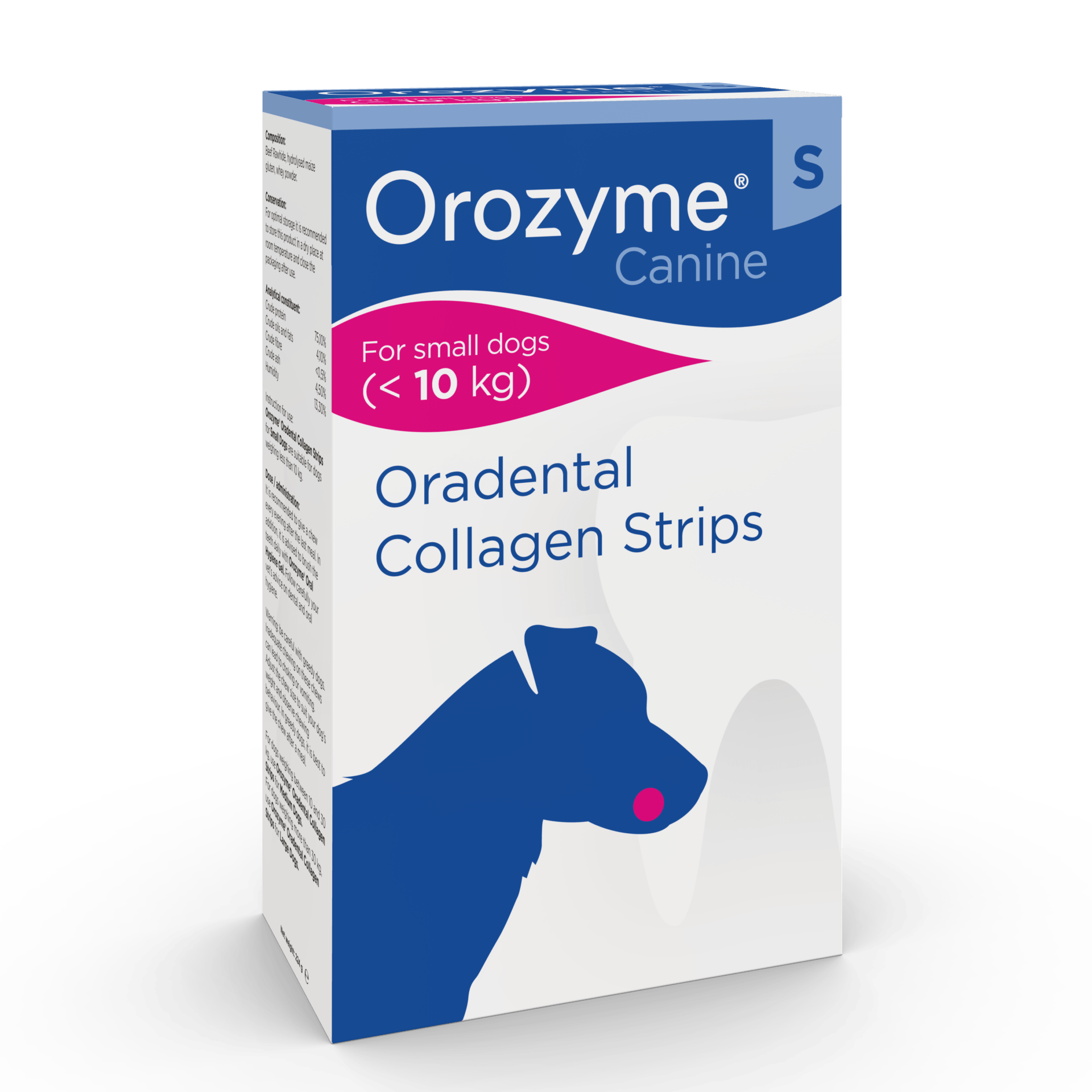 Orozyme Canine S encimski kolagenski žvečilni trakovi za pse do 10 kg (224 g)