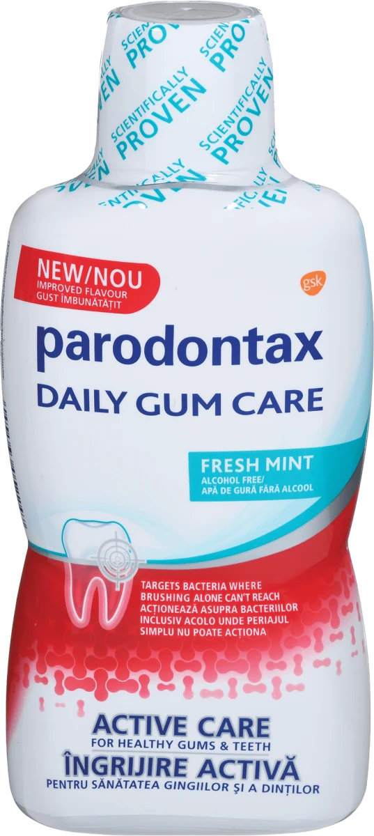 Parodontax Daily Gum Care Fresh Mint ustna voda, 500 ml