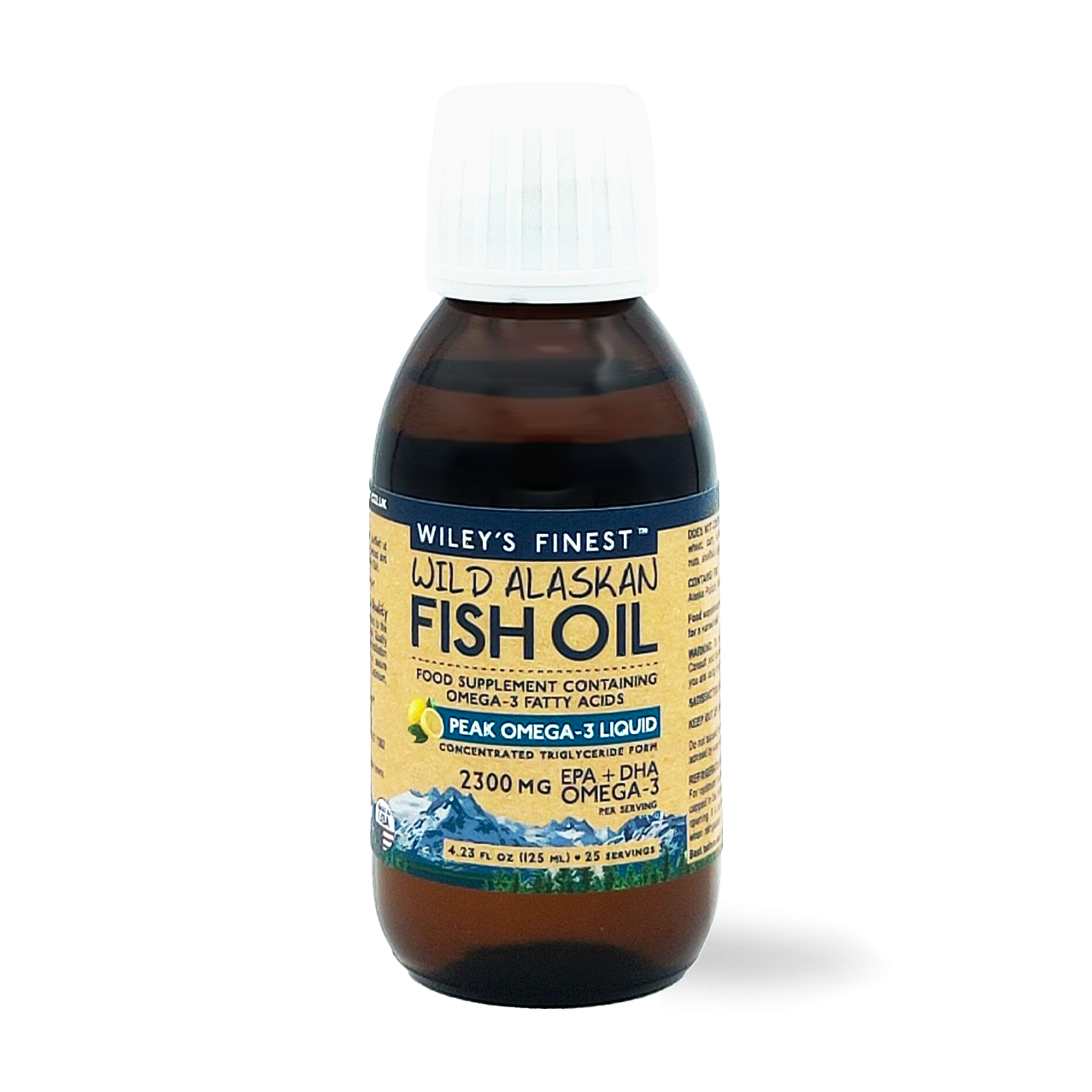 Wild Alaskan Fish Oil Peak Omega 3 tekočina, 125 ml