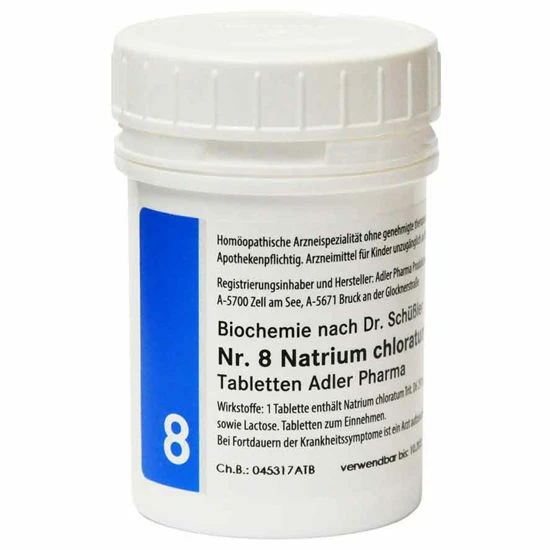Schüsslerjeva sol št. 8 Natrium chloratum D6, 1000 tablet