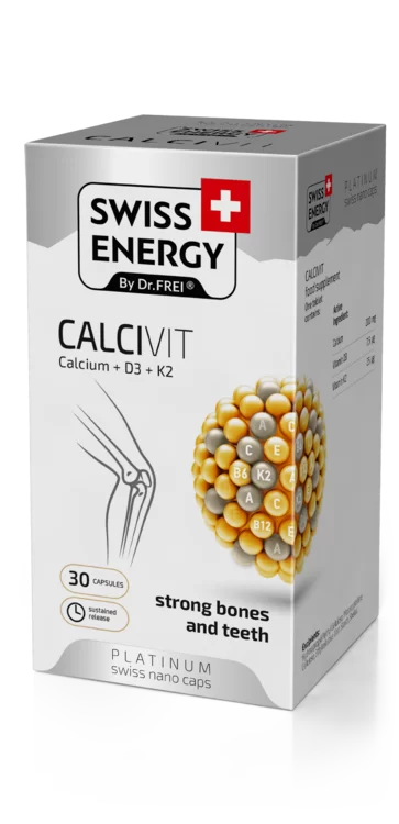Swiss Energy Calcivit kapsule s podaljšanim sproščanjem, 30 kapsul