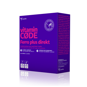 Yasenka Vitamin Code Ferro Plus Direkt vrečice, 20 vrečic 