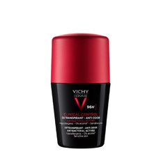 Vichy Homme Clinical Control 96h Detranspirant roll-on proti neprijetnemu vonju, 50 ml
